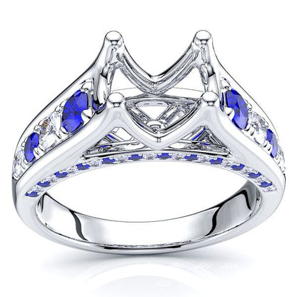 White Diamond and Blue Sapphire
