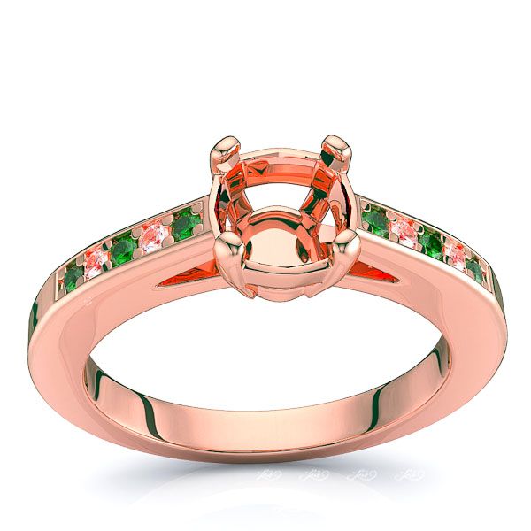 Rose Diamond and Emerald
