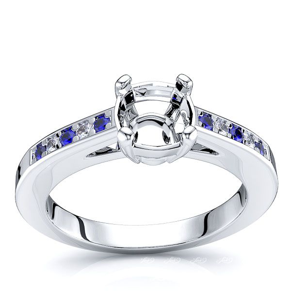 White Diamond and Blue Sapphire