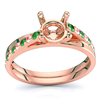 Rose Diamond and Emerald