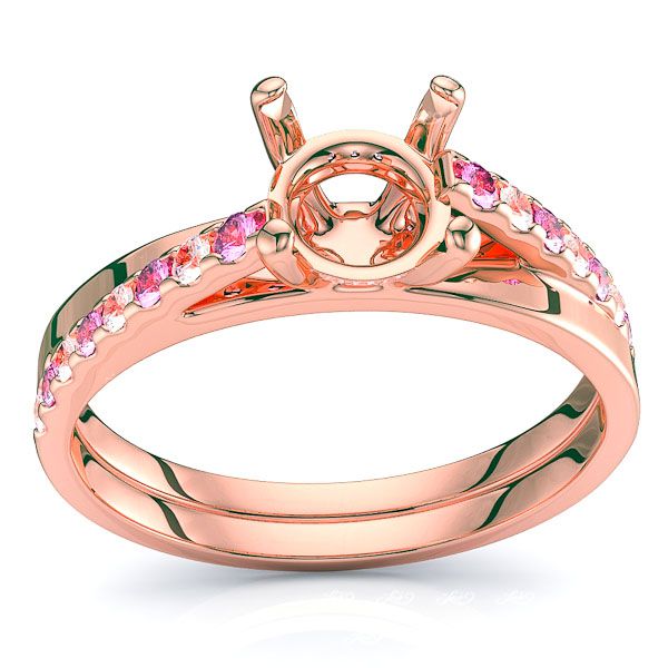 Rose Diamond and Pink Sapphire