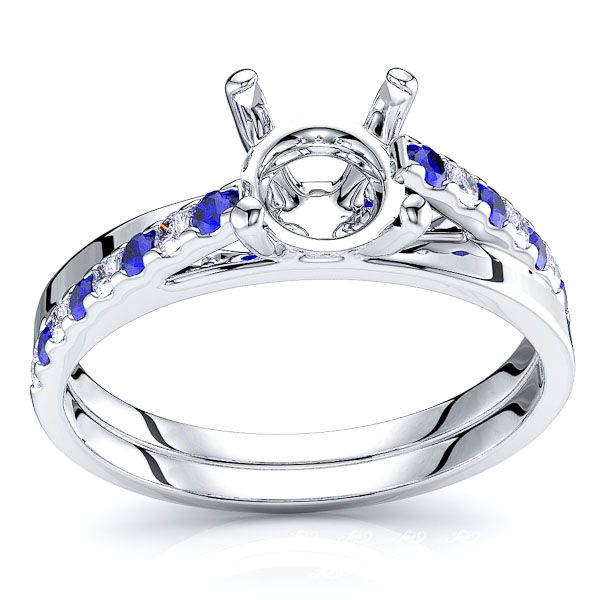 White Diamond and Blue Sapphire