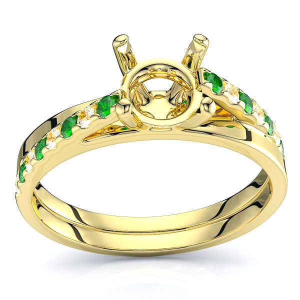 Yellow Diamond and Emerald