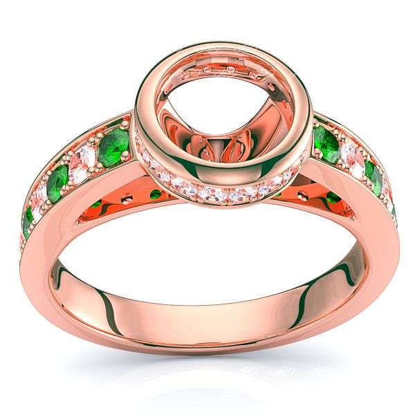 Rose Diamond and Emerald