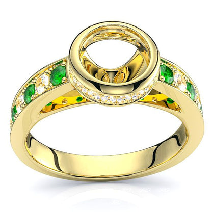 Yellow Diamond and Emerald