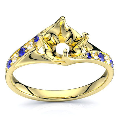 Yellow Diamond and Blue Sapphire