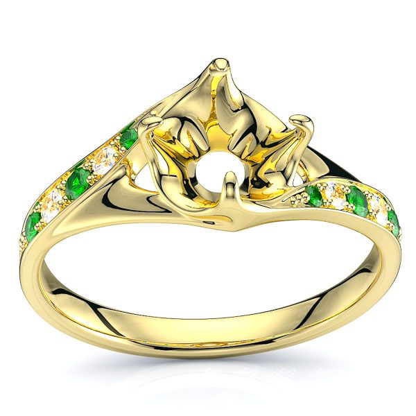 Yellow Diamond and Emerald
