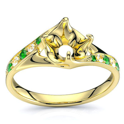 Yellow Diamond and Emerald