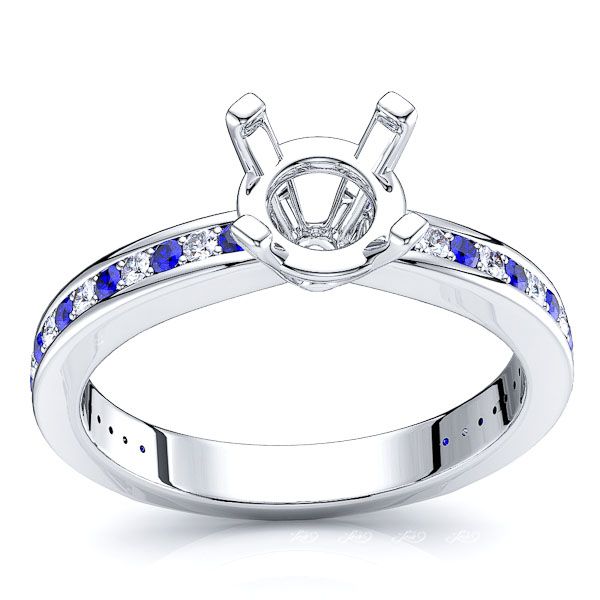 White Diamond and Blue Sapphire