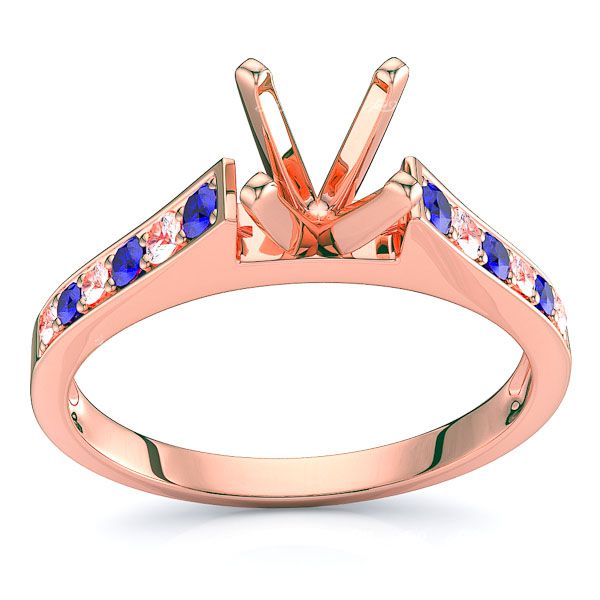 Rose Diamond and Blue Sapphire