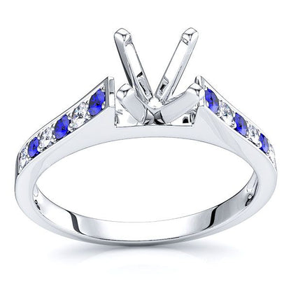 White Diamond and Blue Sapphire