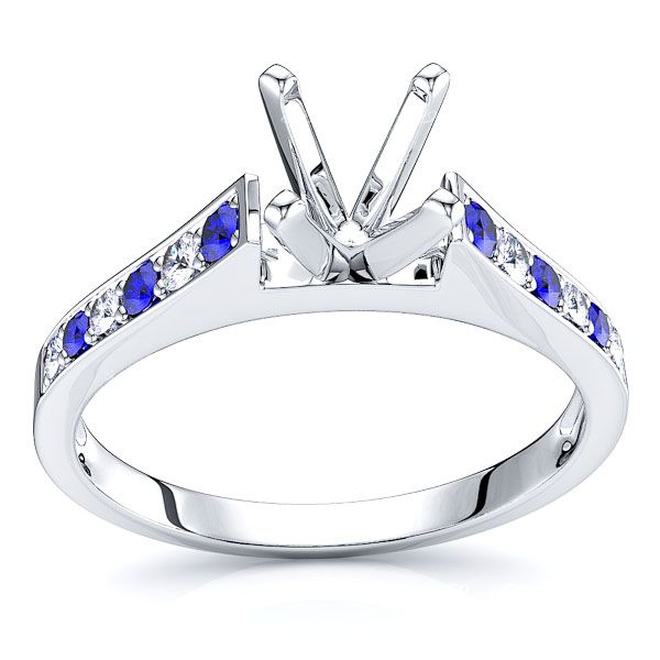 White Diamond and Blue Sapphire