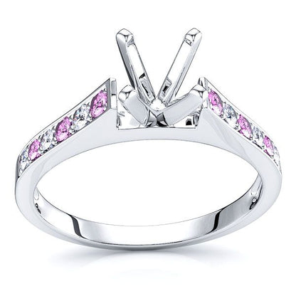White Diamond and Pink Sapphire