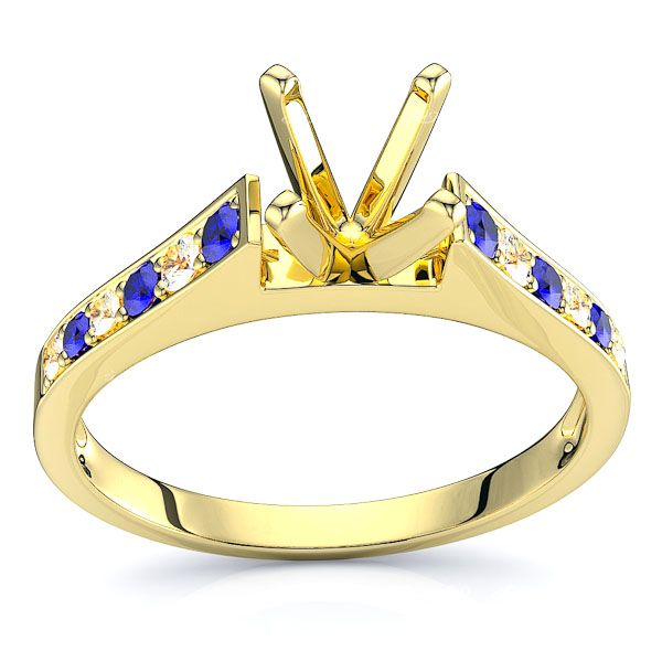 Yellow Diamond and Blue Sapphire