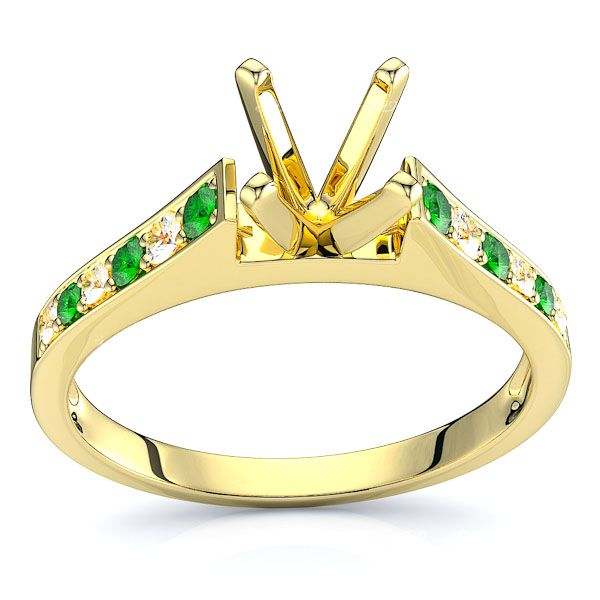 Yellow Diamond and Emerald