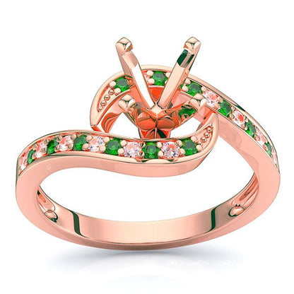 Rose Diamond and Emerald