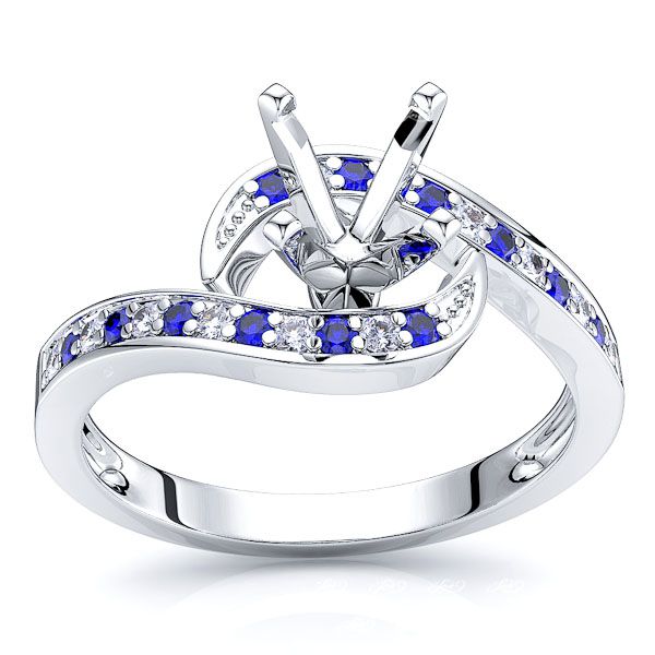 White Diamond and Blue Sapphire
