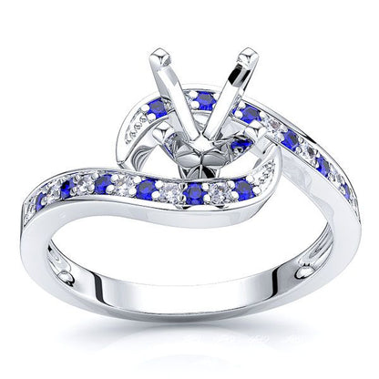White Diamond and Blue Sapphire