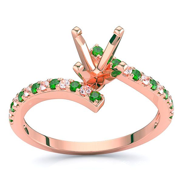 Rose Diamond and Emerald