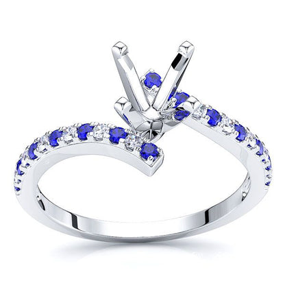 White Diamond and Blue Sapphire