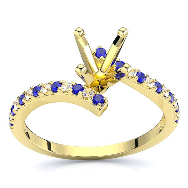 Yellow Diamond and Blue Sapphire