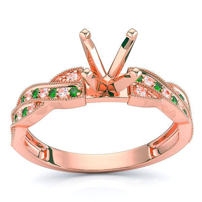 Rose Diamond and Emerald