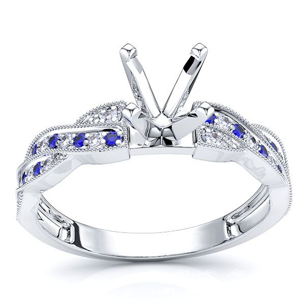 White Diamond and Blue Sapphire