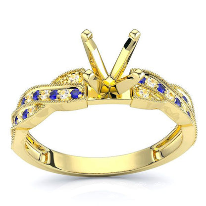Yellow Diamond and Blue Sapphire