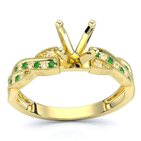 Yellow Diamond and Emerald