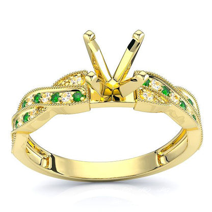 Yellow Diamond and Emerald
