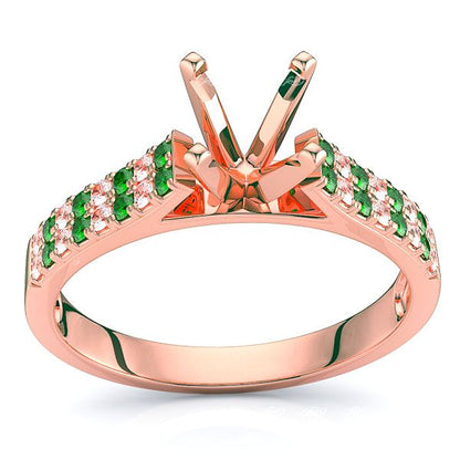 Rose Diamond and Emerald