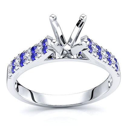 White Diamond and Blue Sapphire