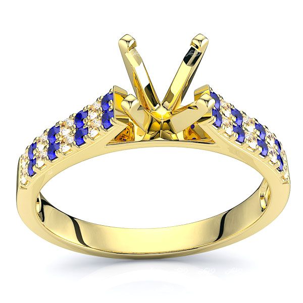 Yellow Diamond and Blue Sapphire