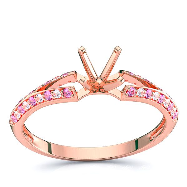 Rose Diamond and Pink Sapphire