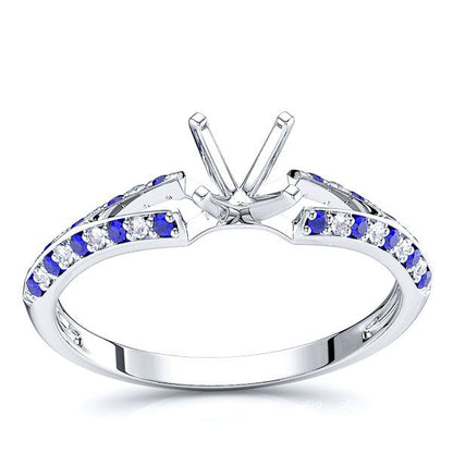 White Diamond and Blue Sapphire
