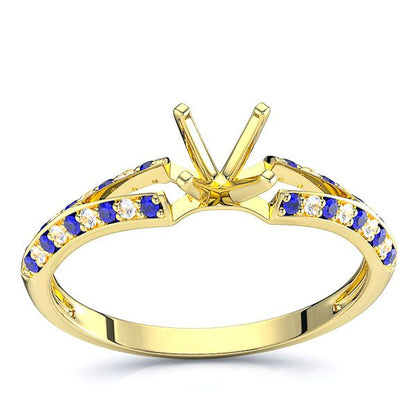 Yellow Diamond and Blue Sapphire