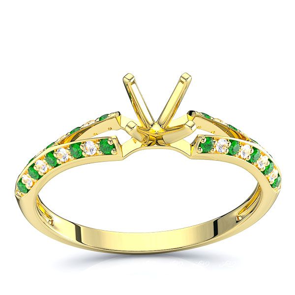 Yellow Diamond and Emerald