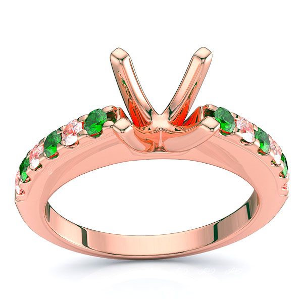 Rose Diamond and Emerald