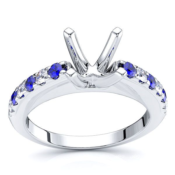 White Diamond and Blue Sapphire