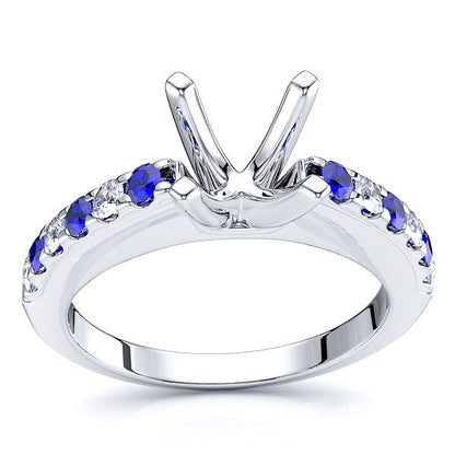 White Diamond and Blue Sapphire