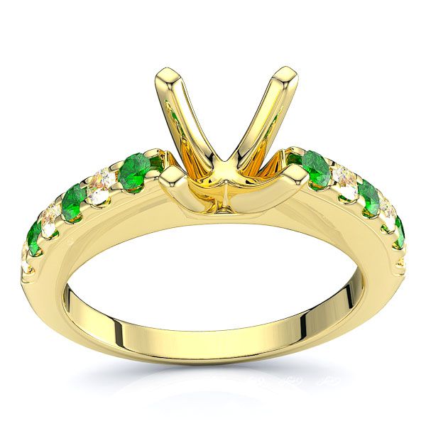 Yellow Diamond and Emerald