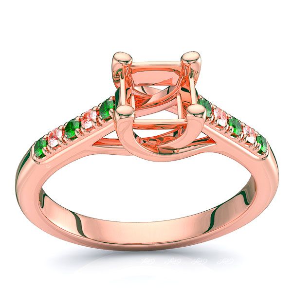 Rose Diamond and Emerald