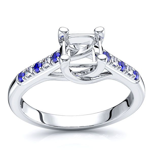 White Diamond and Blue Sapphire