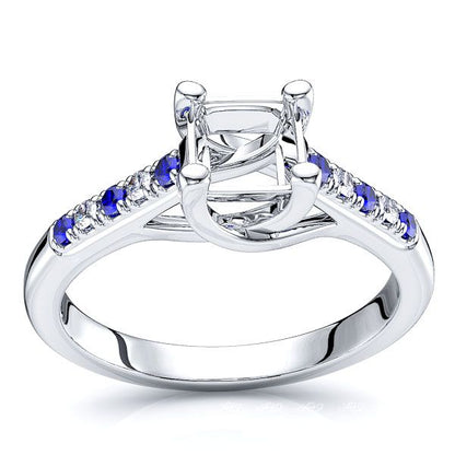 White Diamond and Blue Sapphire