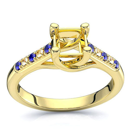 Yellow Diamond and Blue Sapphire