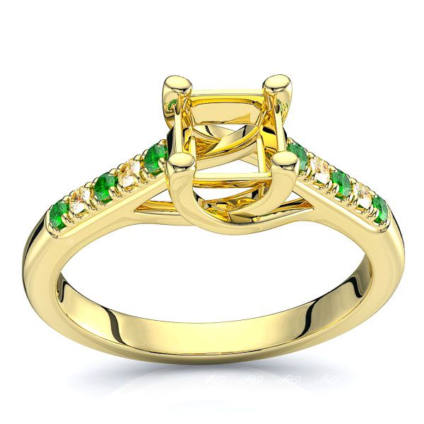 Yellow Diamond and Emerald