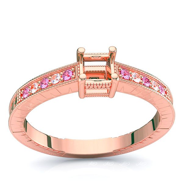 Rose Diamond and Pink Sapphire