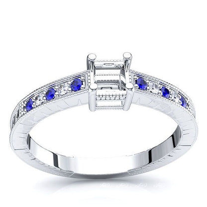 White Diamond and Blue Sapphire