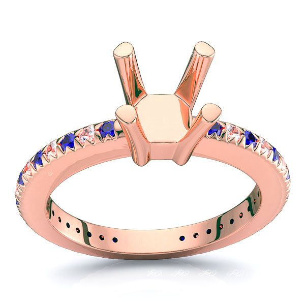 Rose Diamond and Blue Sapphire