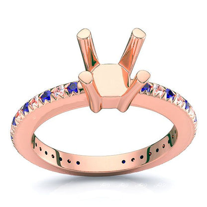 Rose Diamond and Blue Sapphire